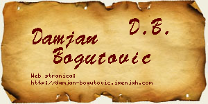Damjan Bogutović vizit kartica